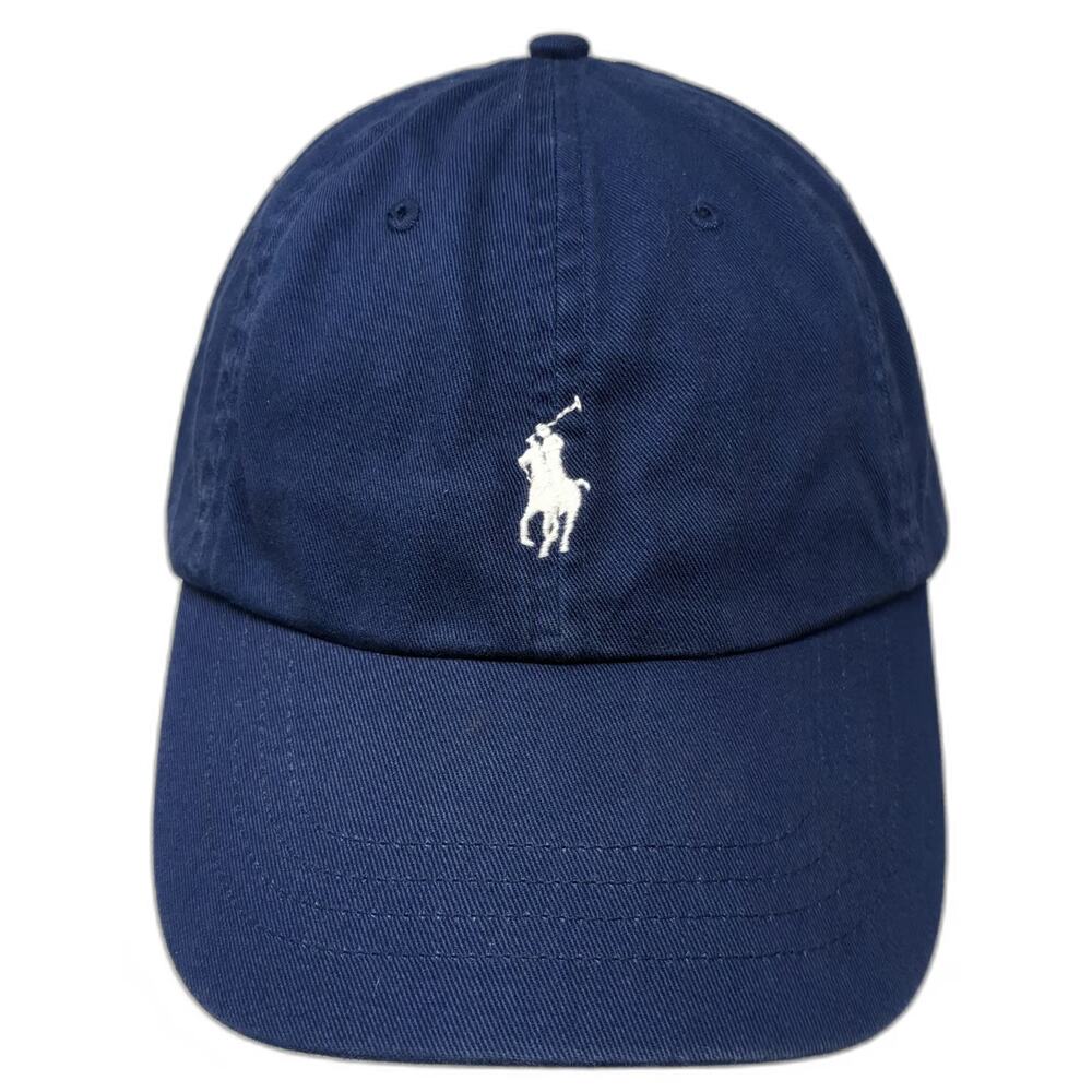 Polo Ralph Lauren Baseball Cap Blue One Size Pony Cotton Adjustable Hat